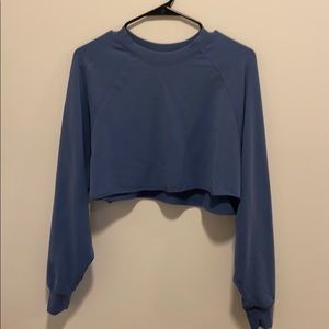 ALO Double Take Pullover (Blue Jean)